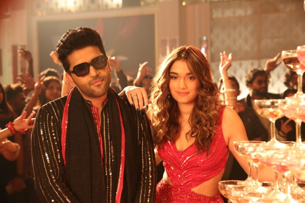 Guru Randhawa and Saiee Manjrekar's upcoming film is in the news again, this time for a leaked photograph featuring the two actors. In what looks like a still from the movie, Kuch Khattaa Ho Jaay, the chemistry between Guru and Saiee is palpable.